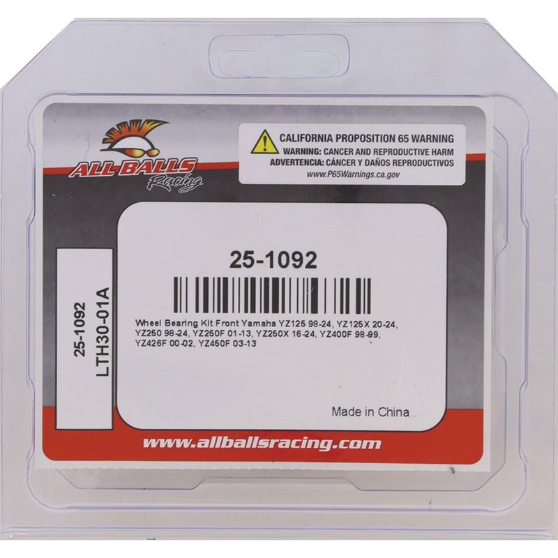 All Balls Wheel Bearing Seal Kit 25-1092 Compatible with/Replacement for Yamaha YZ125 1998-2018, YZ250 1998-2018, YZ250F 2001-2013, YZ250X 2016-2018, YZ400F 1998-1999, YZ450F 2003-2013 - Image 3